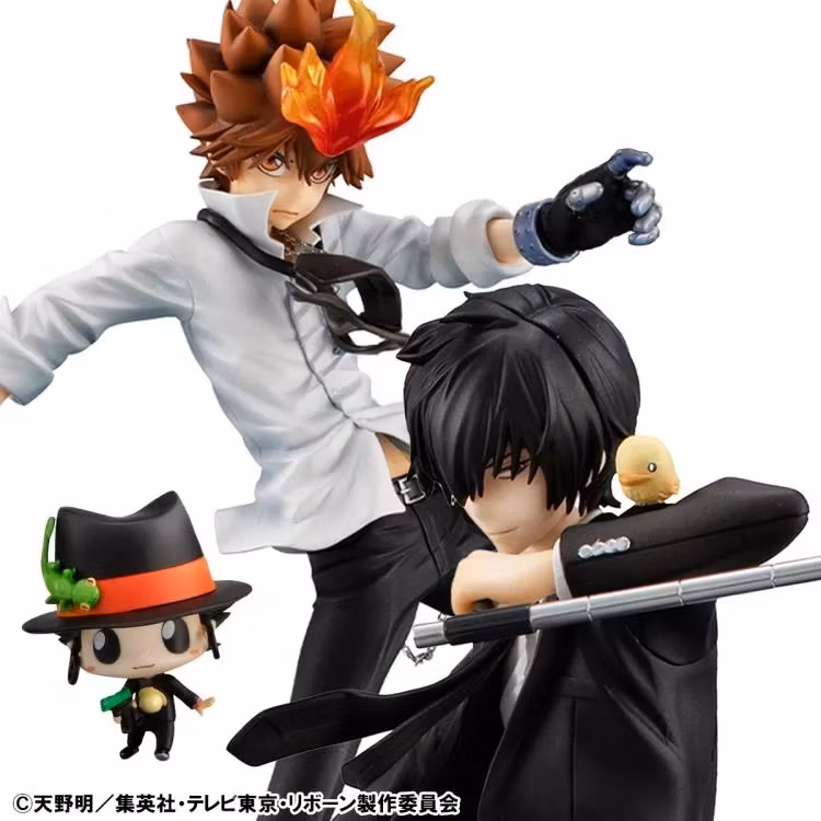 Katekyo Hitman Reborn! G.E.M. Series Tsunayoshi Sawada & Kyoya Hibari & Reborn Set