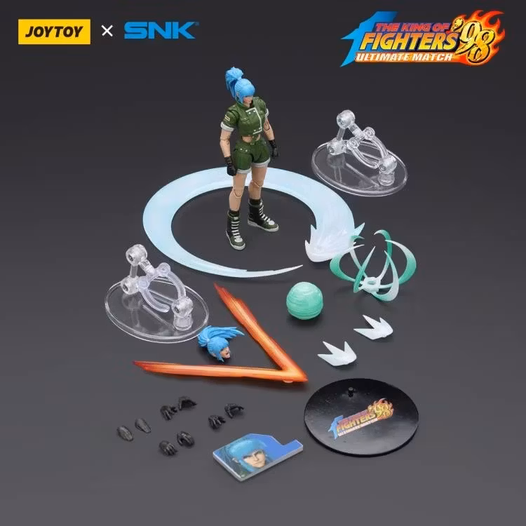 The King of Fighters '98: Ultimate Match Ikari Warriors Team Leona Heidern 1/18 Scale Action Figure