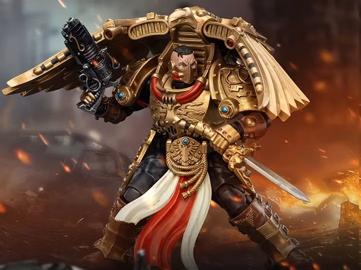 Warhammer: The Horus Heresy Legio Custodes Custodian Venetari Squad Venetari with Kinetic Destroyer 1 1/18 Scale Action Figure