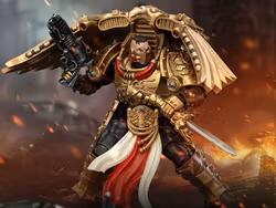 Warhammer: The Horus Heresy Legio Custodes Custodian Venetari Squad Venetari with Kinetic Destroyer 1 1/18 Scale Action Figure