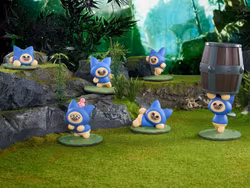 Monster Hunter Rise Cat Series Neko Boxed Set of 6 Mini Figures