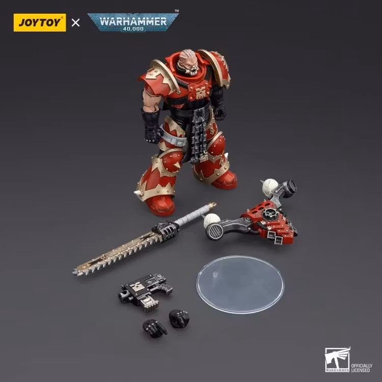 Warhammer 40K World Eaters Khorne Berzerker Eviscerator Chainsword 1/18 Scale Action Figure