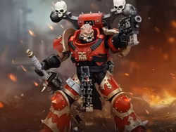 Warhammer 40K World Eaters Khorne Berzerker Eviscerator Chainsword 1/18 Scale Action Figure