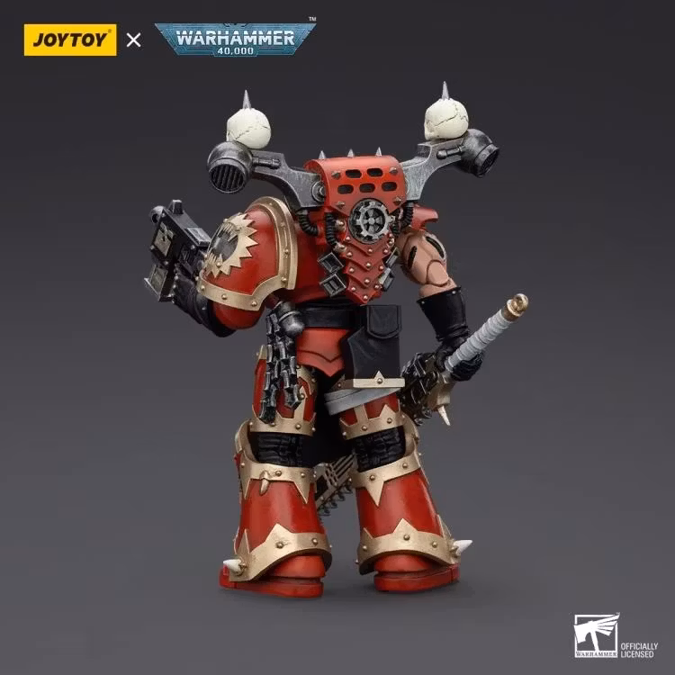 Warhammer 40K World Eaters Khorne Berzerker Eviscerator Chainsword 1/18 Scale Action Figure