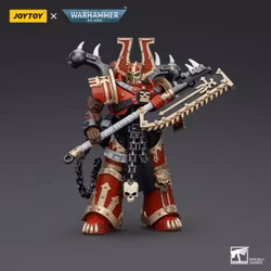 Warhammer 40K World Eaters Khorne Berzerker Eviscerator Chainaxe 1/18 Scale Action Figure