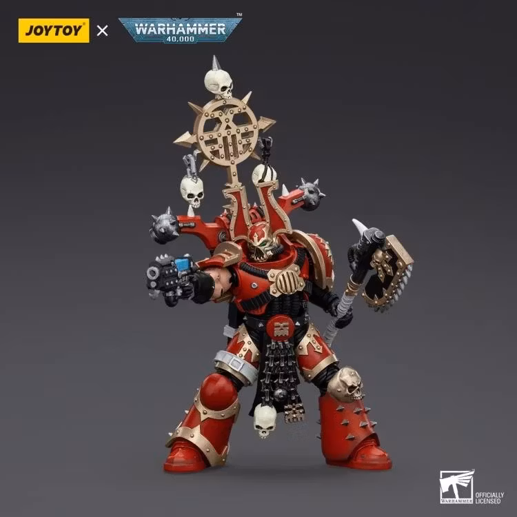 Warhammer 40K World Eaters Khorne Berzerker Berzerker Icon 1/18 Scale Action Figure