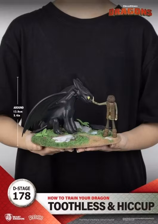 How to Train Your Dragon D-Stage DS-178 Toothless & Hiccup Statue