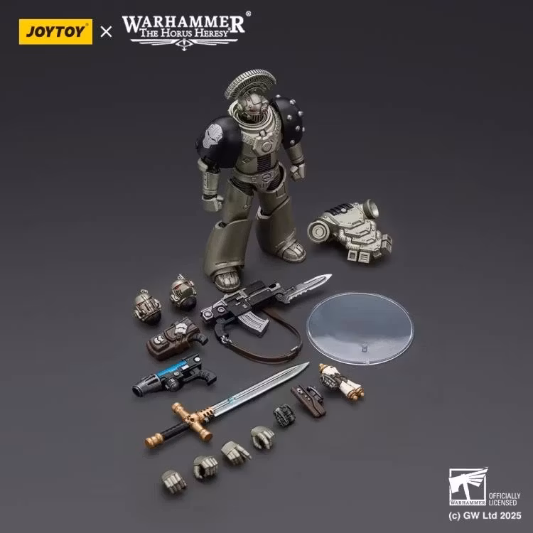Warhammer: The Horus Heresy Iron Warriors MKVI Tactical Sergeant with Power Sword and Plasma Pistol 1/18 Scale Action Figure
