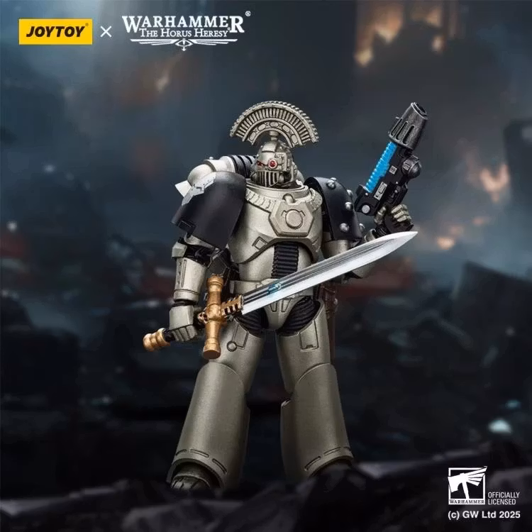 Warhammer: The Horus Heresy Iron Warriors MKVI Tactical Sergeant with Power Sword and Plasma Pistol 1/18 Scale Action Figure