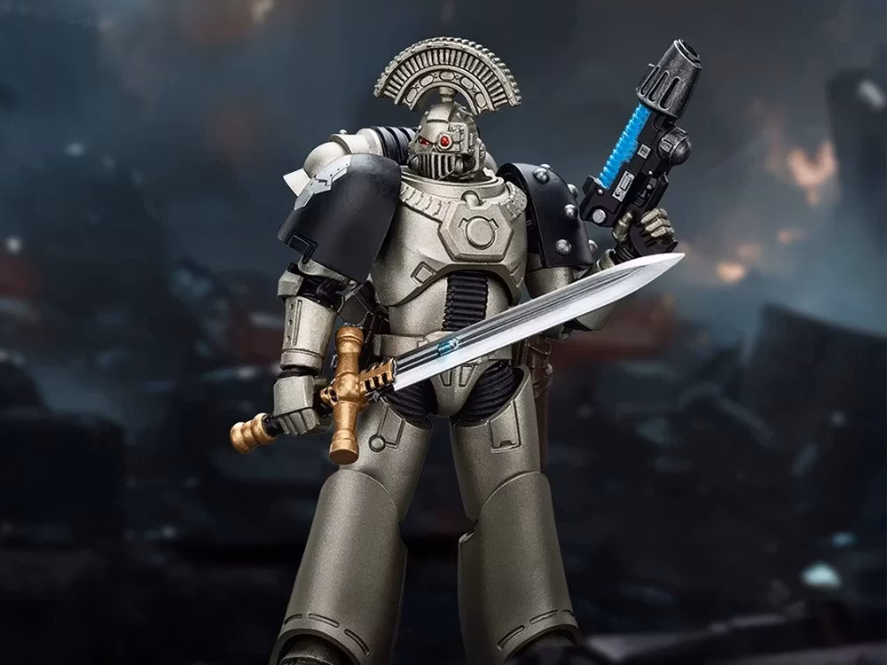 Warhammer: The Horus Heresy Iron Warriors MKVI Tactical Sergeant with Power Sword and Plasma Pistol 1/18 Scale Action Figure