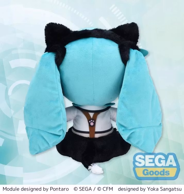Vocaloid Fuwa Petit Hatsune Miku (Kitty Cat) Large Plush