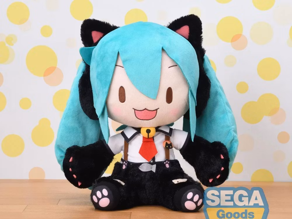 Vocaloid Fuwa Petit Hatsune Miku (Kitty Cat) Large Plush