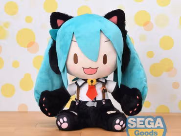 Vocaloid Fuwa Petit Hatsune Miku (Kitty Cat) Large Plush