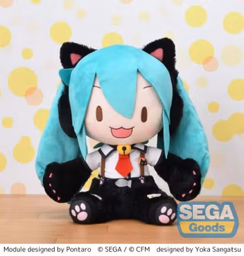 Vocaloid Fuwa Petit Hatsune Miku (Kitty Cat) Large Plush