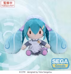 Vocaloid Fuwa Petit Hatsune Miku (Classical Maid) Medium Plush