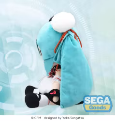 Vocaloid Fuwa Petit Hatsune Miku (Panda Bun) Large Plush