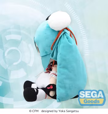 Vocaloid Fuwa Petit Hatsune Miku (Panda Bun) Large Plush