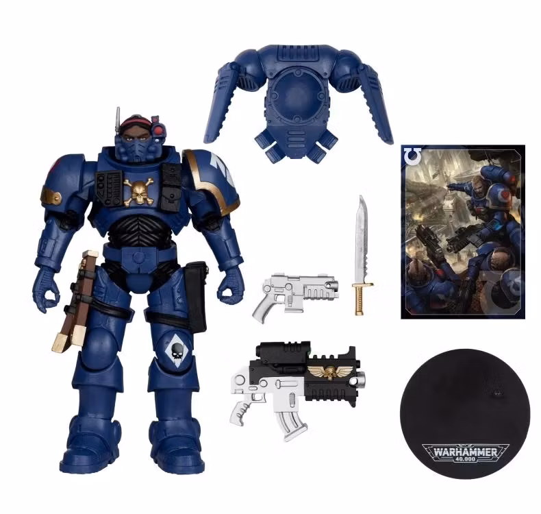 Warhammer 40,000 Ultramarines Lieutenant in Phobos Armor Action Figure