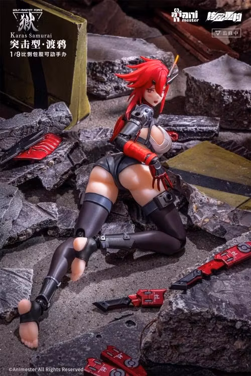 Wolf-Mastiff Force Karas Samurai 1/9 Scale Action Figure (With Bonus)