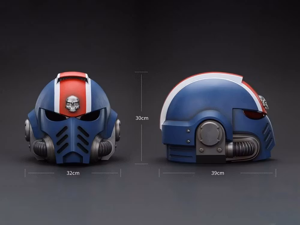 Warhammer 40,000: Space Marine 2 Ultramarines Lieutenant Titus' MKX Wearable Helmet Replica