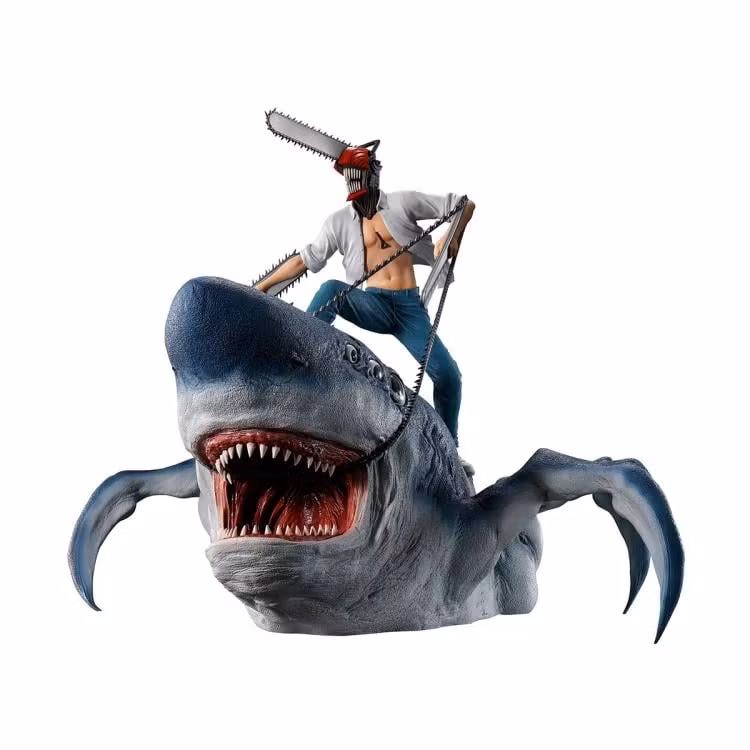 Chainsaw Man Ichibansho Mega Impact Chainsaw Man & Beam Figure