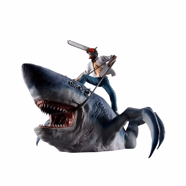 Chainsaw Man Ichibansho Mega Impact Chainsaw Man & Beam Figure