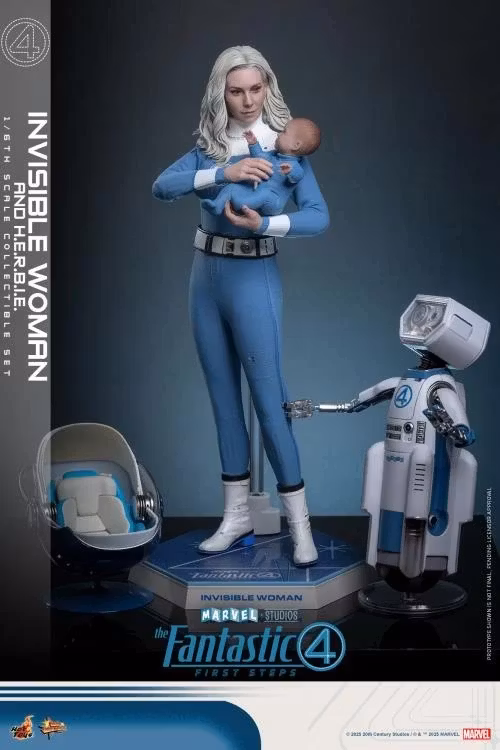 The Fantastic Four: First Steps MMS Invisible Woman and H.E.R.B.I.E. 1/6th Scale Collectible Figure Set