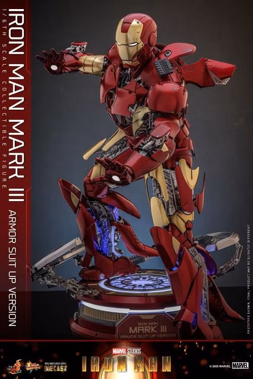 Marvel MMS825 Iron Man Mark III (Armor Suit Up Ver.) 1/6th Scale Collectible Figure