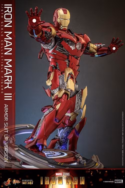 Marvel MMS825 Iron Man Mark III (Armor Suit Up Ver.) 1/6th Scale Collectible Figure