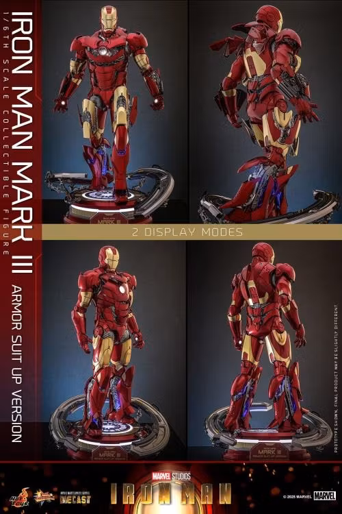 Marvel MMS825 Iron Man Mark III (Armor Suit Up Ver.) 1/6th Scale Collectible Figure