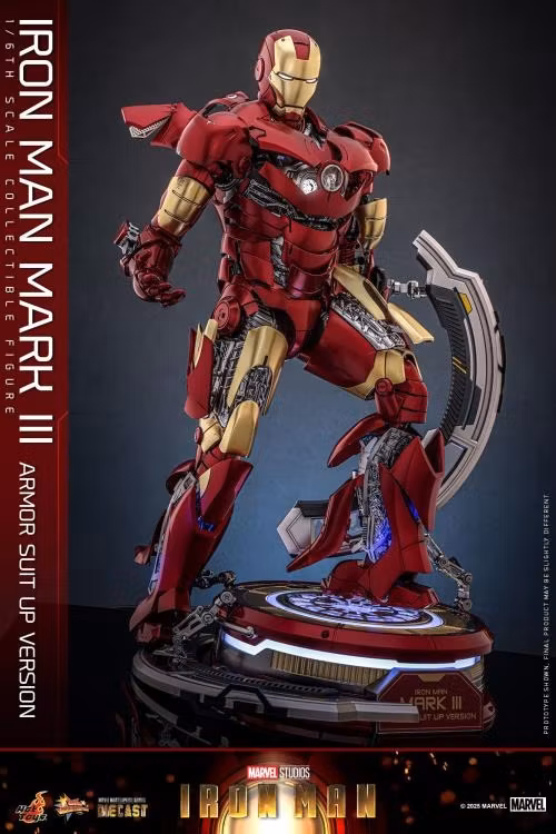 Marvel MMS825 Iron Man Mark III (Armor Suit Up Ver.) 1/6th Scale Collectible Figure