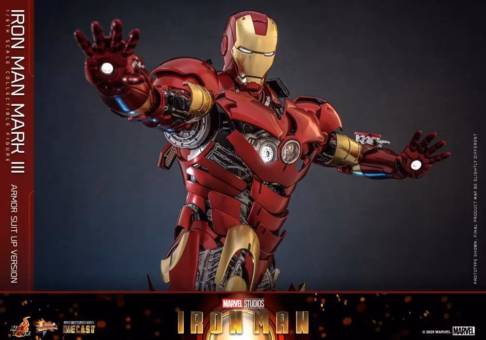 Marvel MMS825 Iron Man Mark III (Armor Suit Up Ver.) 1/6th Scale Collectible Figure