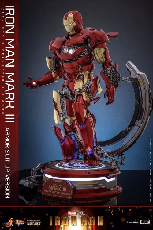 Marvel MMS825 Iron Man Mark III (Armor Suit Up Ver.) 1/6th Scale Collectible Figure