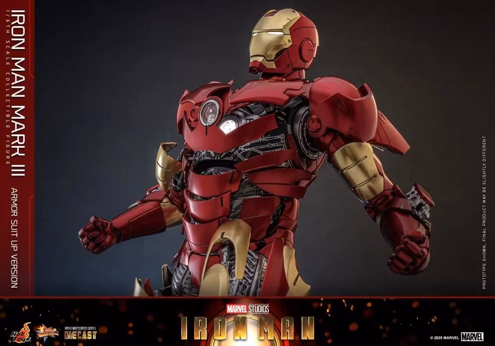 Marvel MMS825 Iron Man Mark III (Armor Suit Up Ver.) 1/6th Scale Collectible Figure