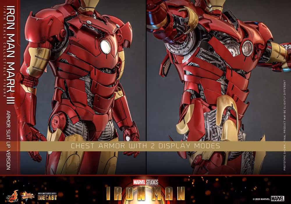 Marvel MMS825 Iron Man Mark III (Armor Suit Up Ver.) 1/6th Scale Collectible Figure