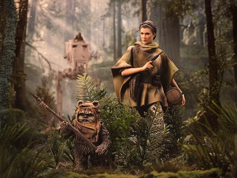 Star Wars: Return of the Jedi Leia and Wicket 1/10 Art Scale Limited Edition Statue