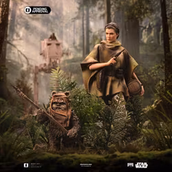 Star Wars: Return of the Jedi Leia and Wicket 1/10 Art Scale Limited Edition Statue