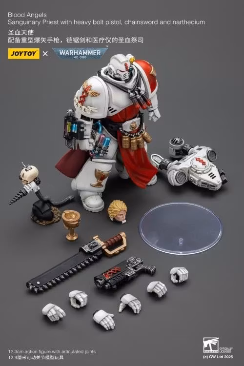 Warhammer 40K Blood Angels Sanguinary Priest 1/18 Scale Action Figure