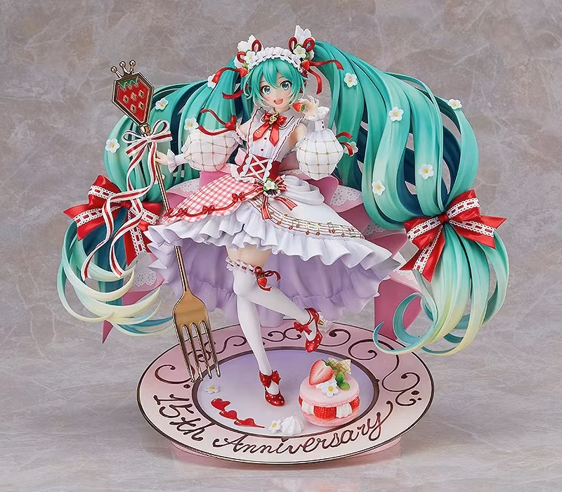 Vocaloid Hatsune Miku Strawberry Motif (15th Anniversary Ver.) 1/7 Scale Figure (Rerelease)