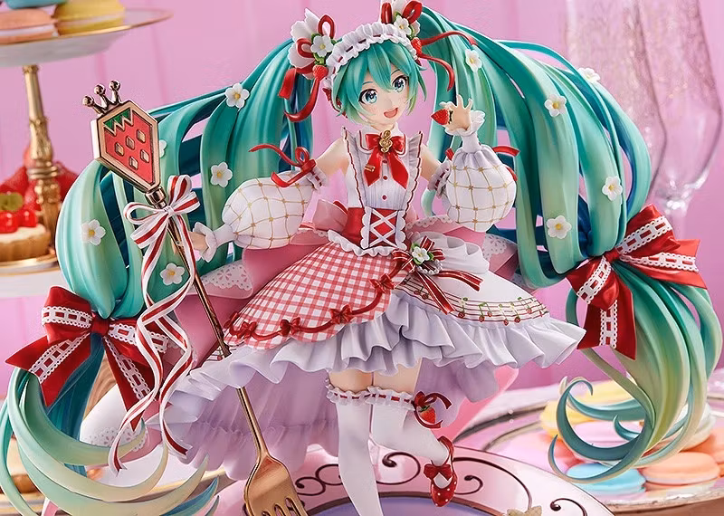 Vocaloid Hatsune Miku Strawberry Motif (15th Anniversary Ver.) 1/7 Scale Figure (Rerelease)