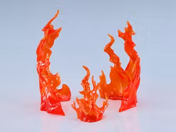 The Simple Effect Flames (Red) Effect Parts Set