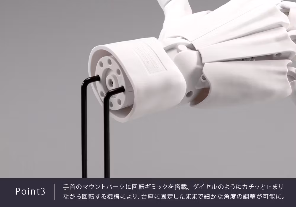 Takahiro Kagami Artist Support Item Hand Model (Men's Left Hand Gray Ver.)