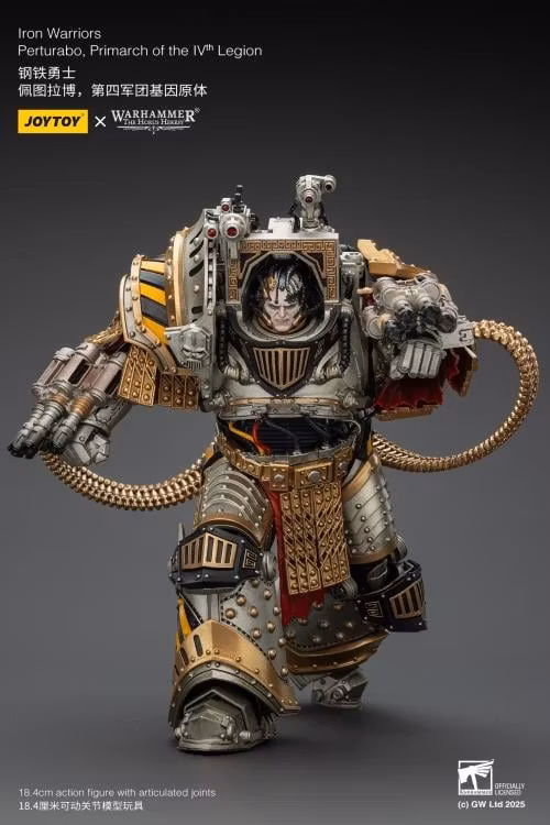 Warhammer: The Horus Heresy Iron Warriors Perturabo, Primarch of the IVth Legion 1/18 Scale Action Figure