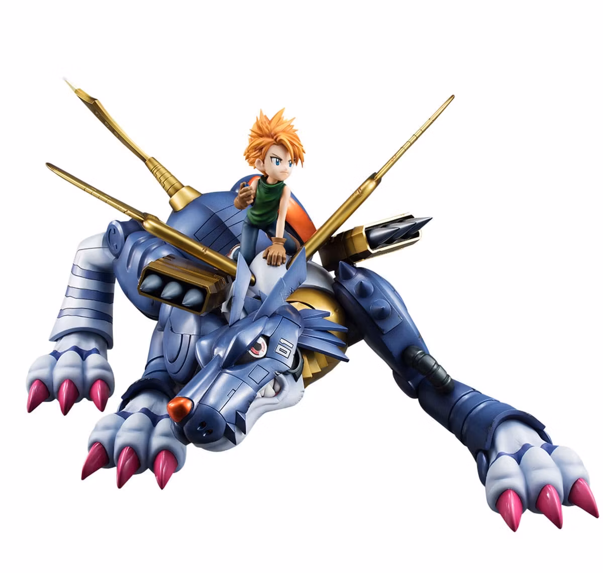 Digimon Adventure Precious G.E.M. Series Metal Garurumon & Ishida Yamato