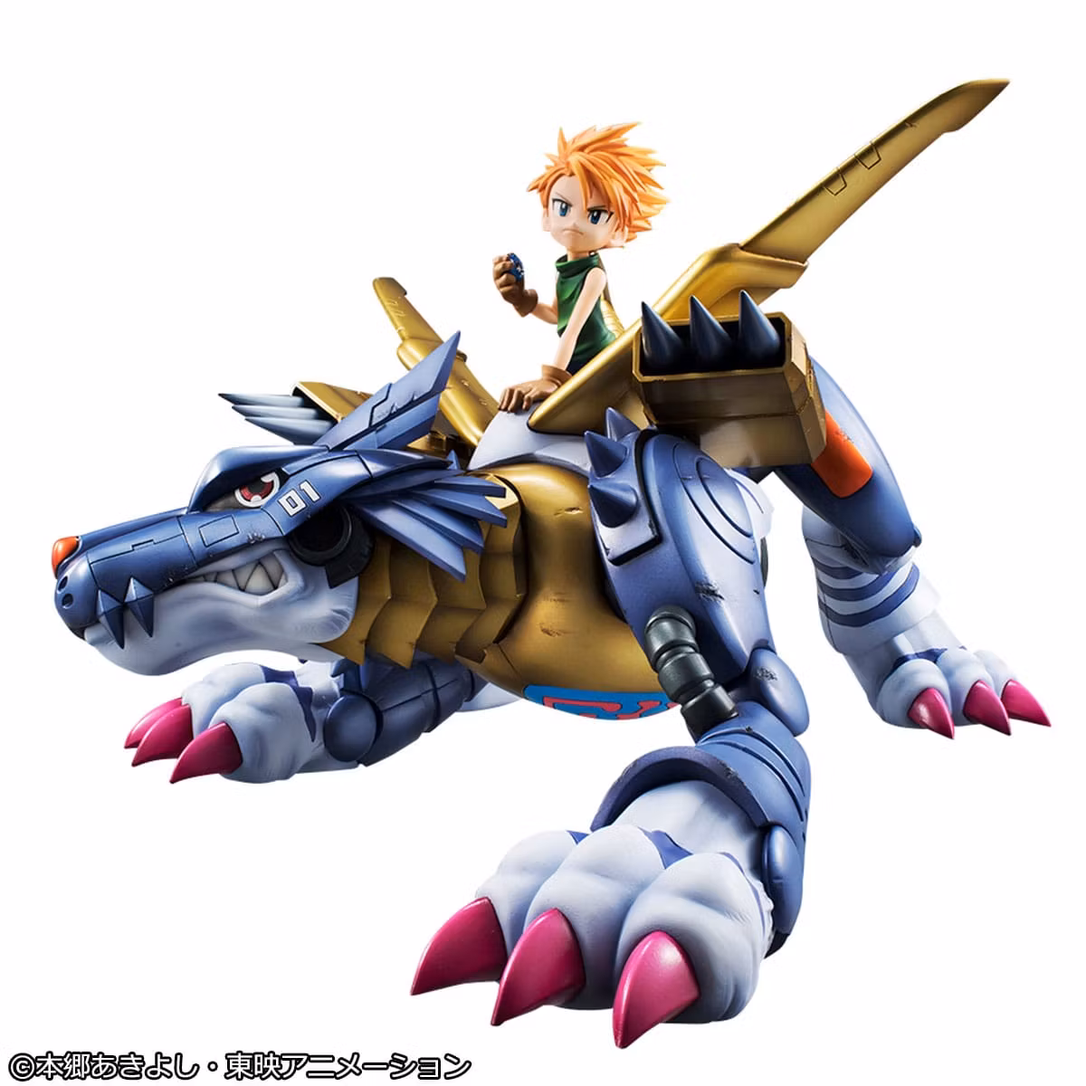 Digimon Adventure Precious G.E.M. Series Metal Garurumon & Ishida Yamato