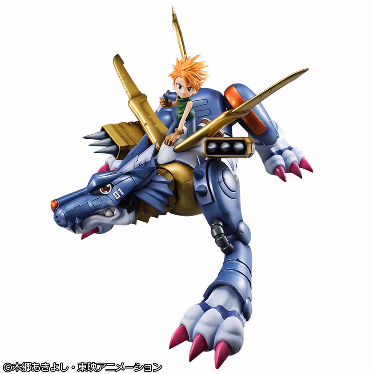 Digimon Adventure Precious G.E.M. Series Metal Garurumon & Ishida Yamato