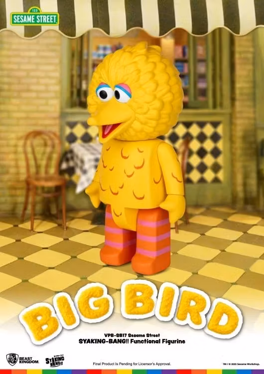 Sesame Street Syaking-Bang!! Big Bird Vinyl Piggy Bank