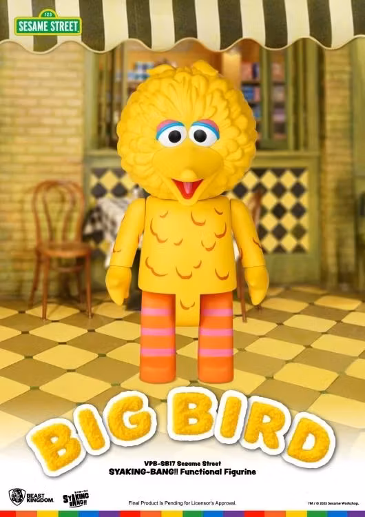 Sesame Street Syaking-Bang!! Big Bird Vinyl Piggy Bank