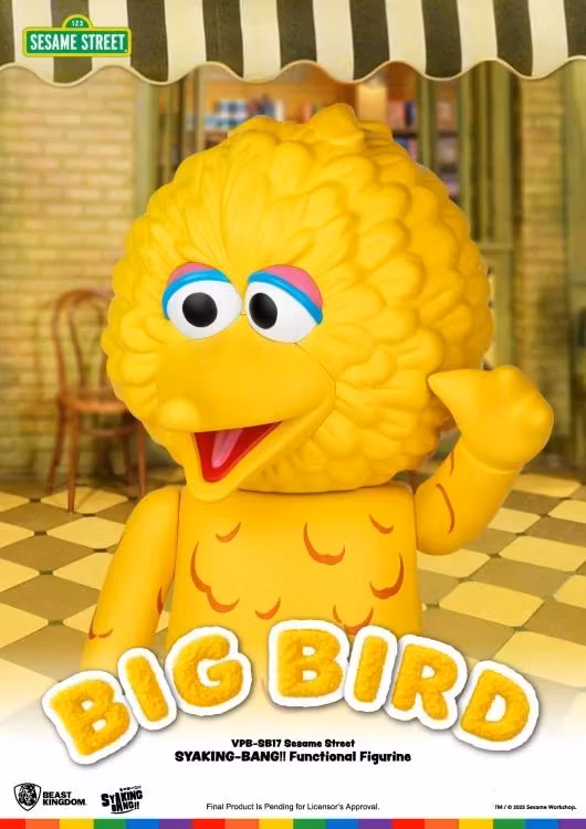 Sesame Street Syaking-Bang!! Big Bird Vinyl Piggy Bank