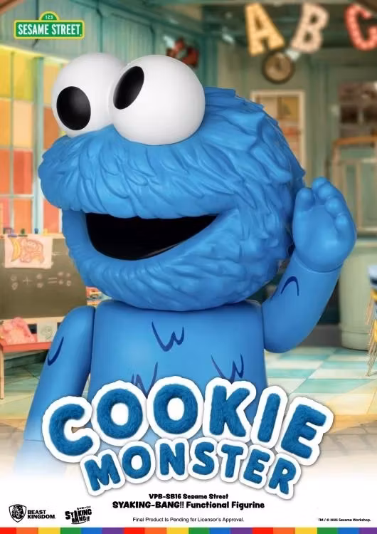 Sesame Street Syaking-Bang!! Cookie Monster Vinyl Piggy Bank